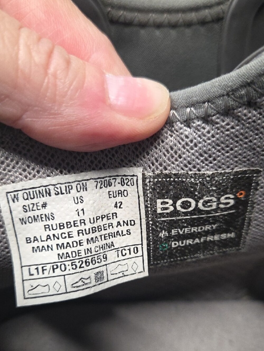 Bogs Women's Gray Ankle Rain Boots Size 11 - Picture 8 of 9